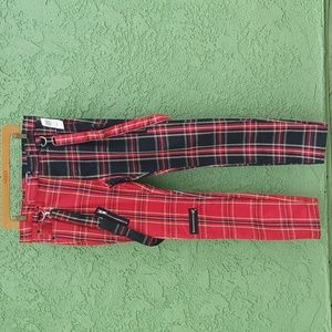 Hot Topic Tartan Plaid Jeans
